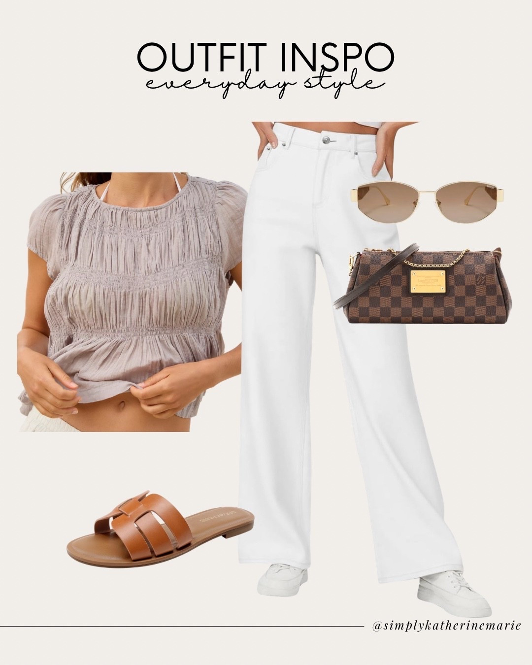 Easy, elevated outfits are what I will be living in this spring. This top is 100% cotton and so breathable for warmer days. The pants are a cotton blend that feel super soft and relaxed but still look polished. One of those outfits you can wear literally anywhere.

@SOJOS VISION 

#LTKootd #LTKOver40 #LTKFestival