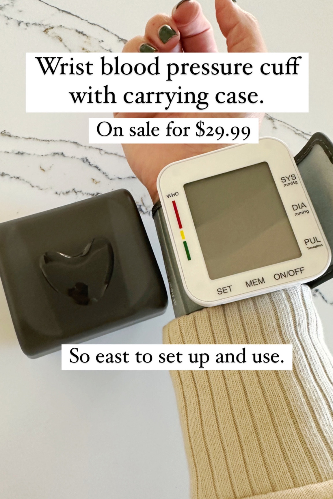 Rob and I are at that age that we need an at home blood pressure cuff 😂. After showing it on stories I had lots of you asking about it. $29.99 and prime shipping  

#LTKsalealert #LTKunder50 #LTKfamily