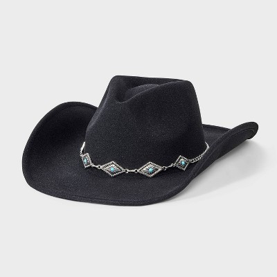 Triangle Crown Western Hat - Universal Thread™ Black One Size Fits Most | Target