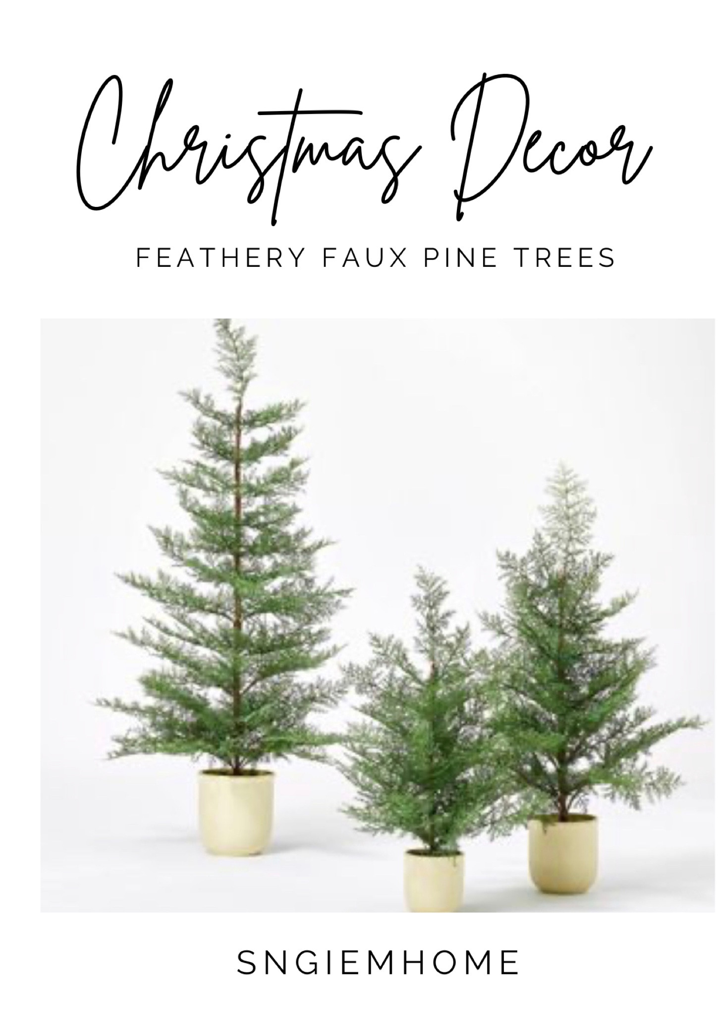 On sale now- Love this faux feathery pine tree look Studio McGee.  Perfect for your console table or entry way.  

#LTKhome #LTKsalealert #LTKHoliday