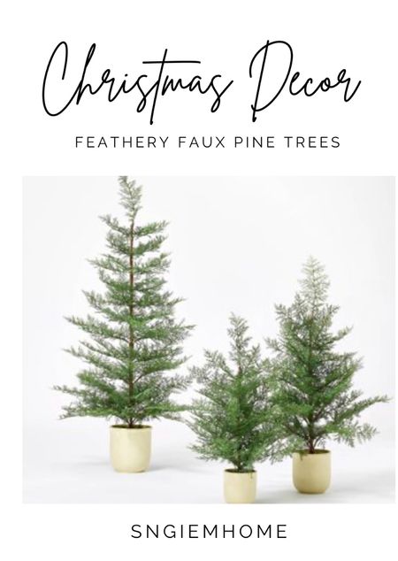 On sale now- Love this faux feathery pine tree look Studio McGee.  Perfect for your console table or entry way.  

#LTKhome #LTKsalealert #LTKHoliday