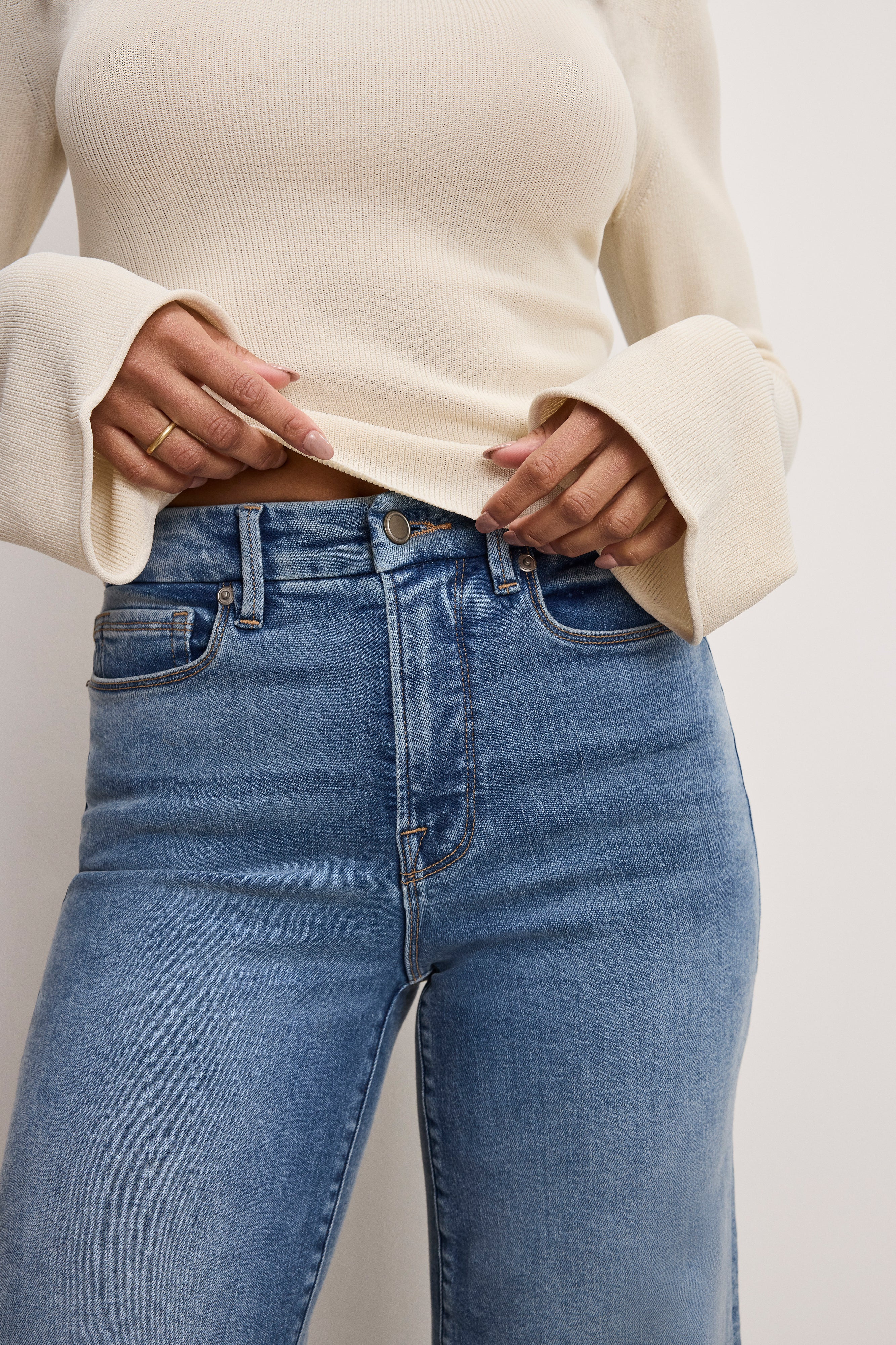 GOOD WAIST PALAZZO COMPRESSION JEANS | INDIGO837 - GOOD AMERICAN | Good American