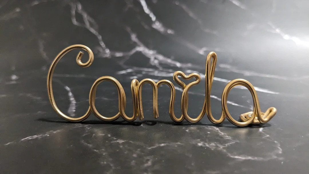 Name Plate, Wire Name Tag, Standing Desk Name, Decor Name, Custom Name for Event, Conference, Par... | Etsy (US)