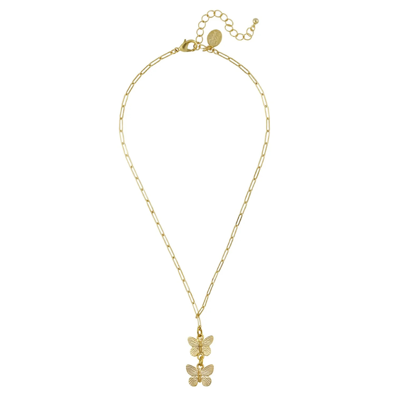 Hannah Butterfly Paperclip Necklace | Susan Shaw