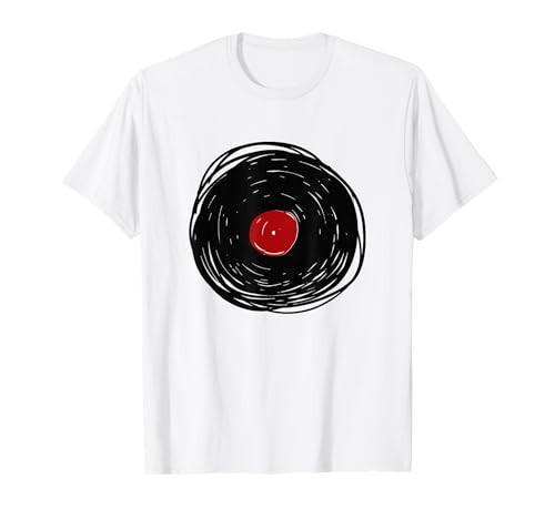 Vinyl Record Drawing - LP Collector T-Shirt | Amazon (US)