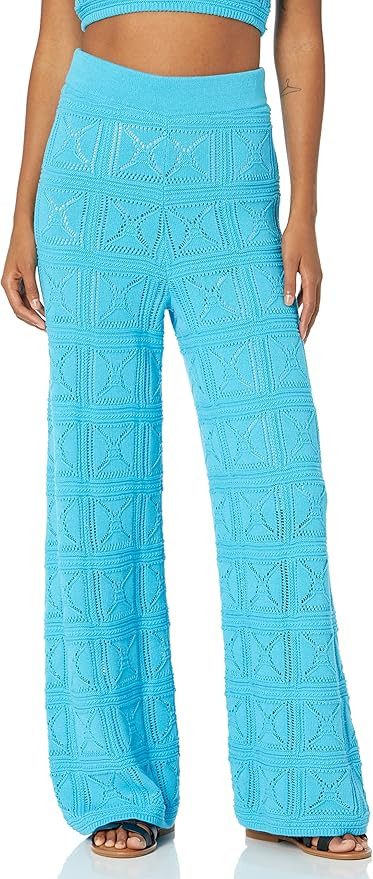 The Drop Women's Diza Pull-On Flare Leg Crochet Pant | Amazon (US)