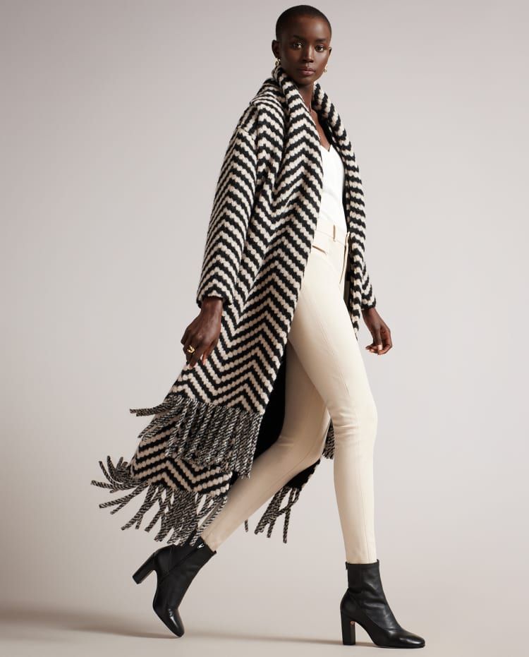 Oversized Twill Knit Scarf Coat | Ted Baker (US)