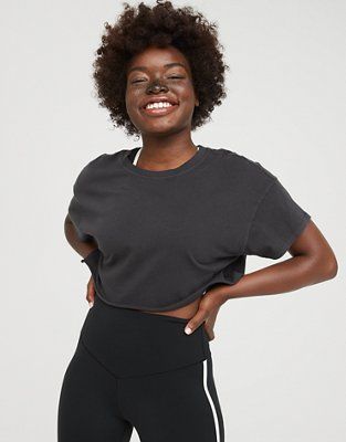 OFFLINE By Aerie Cropped T-Shirt | American Eagle Outfitters (US & CA)