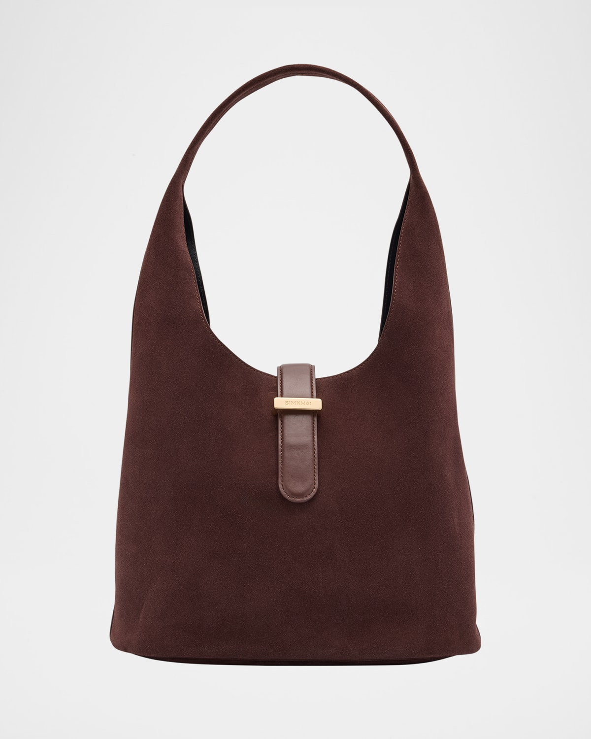 Khai Buckle Suede Hobo Bag | Neiman Marcus