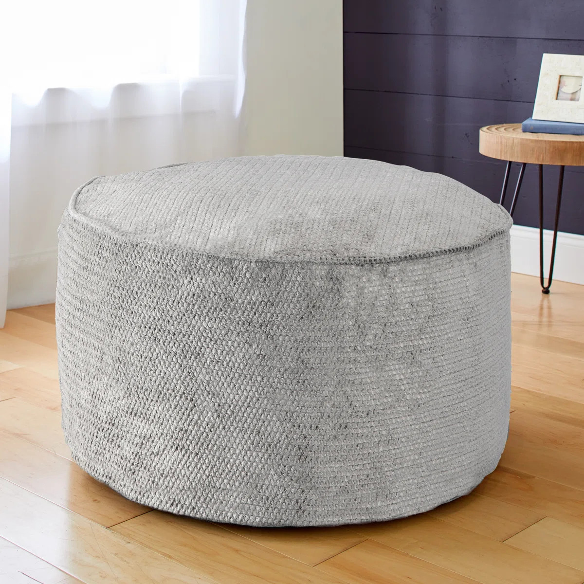 Wade Logan® Calleigh 30" Wide Round Pouf | Wayfair | Wayfair North America
