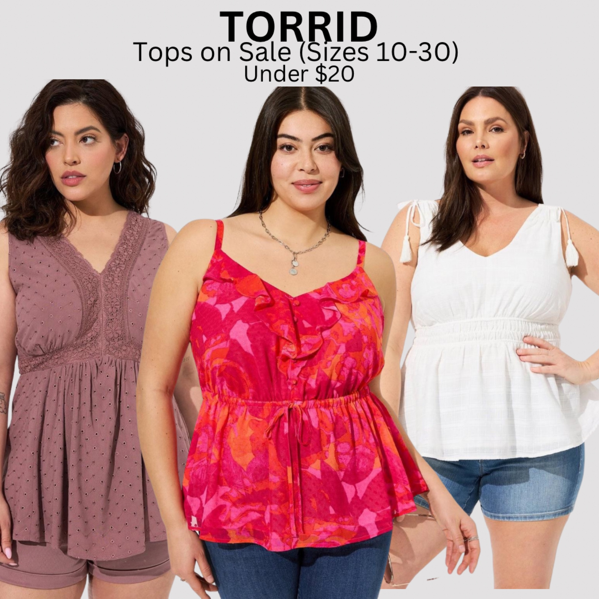 Hot torrid plus size tops Top Sale