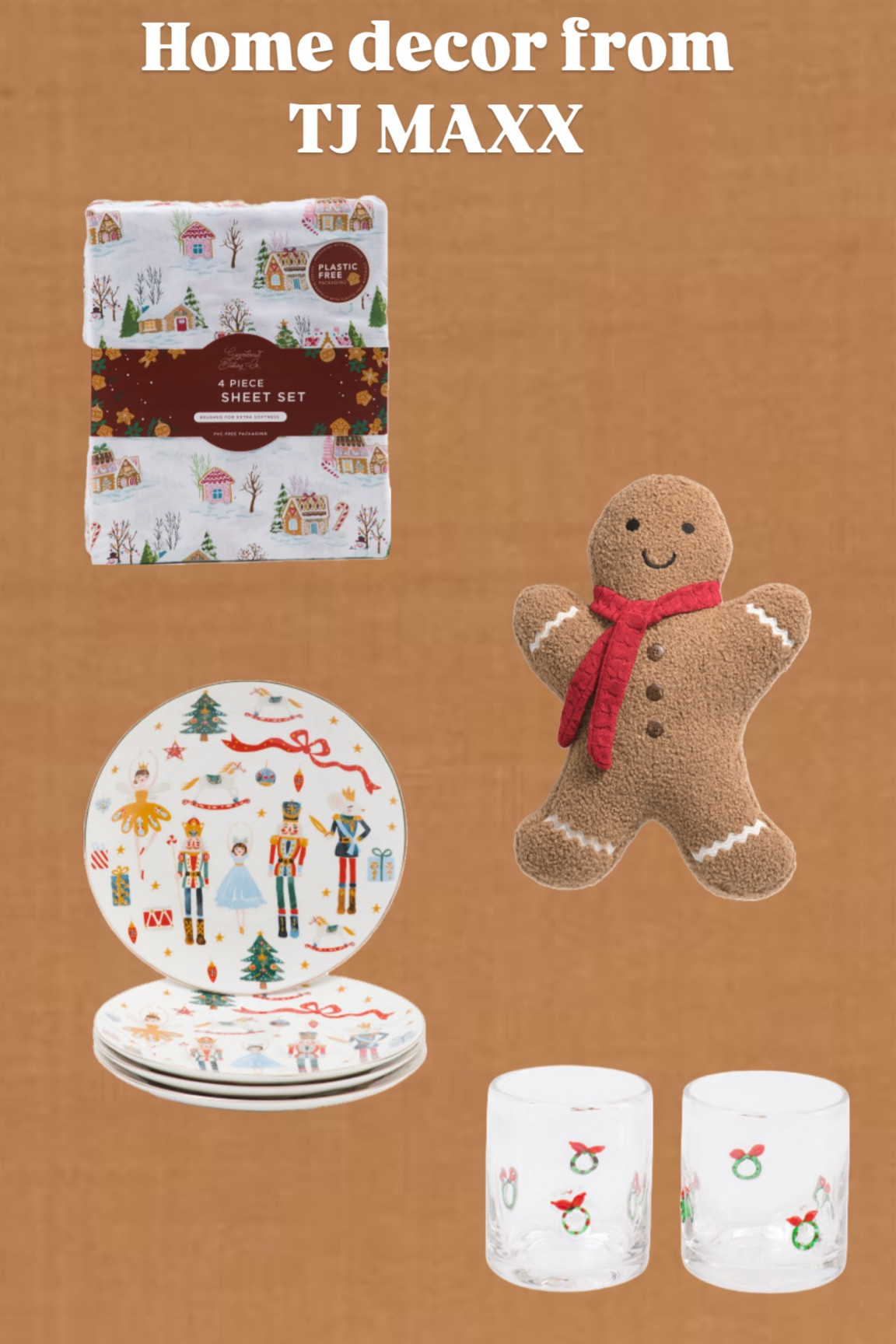 Tj maxx holiday decor #holidaydecor #tjmaxx #tjmaxxhomedecor #gingerbread #nutcracker 

#LTKHome #LTKHoliday