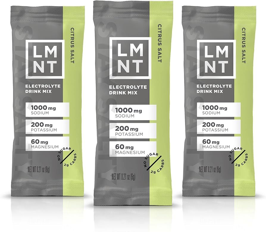 LMNT Zero-Sugar Electrolytes - Citrus Salt - Hydration Powder Packets | No Dodgy Ingredients | Ke... | Amazon (US)