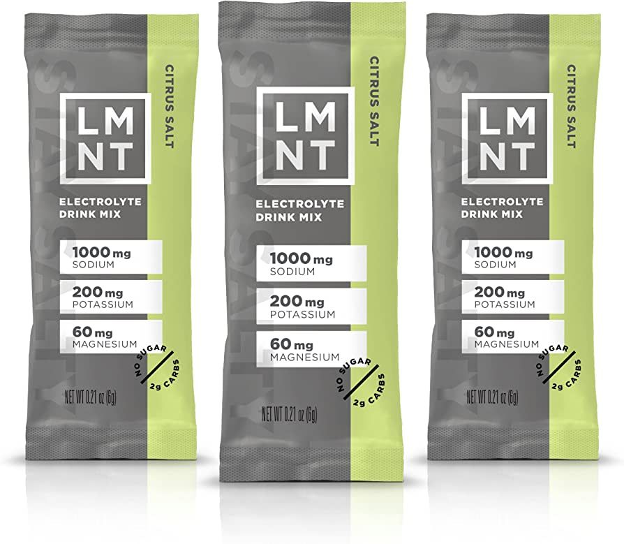 LMNT Zero-Sugar Electrolytes - Citrus Salt - Hydration Powder Packets | No Artificial Ingredients... | Amazon (US)