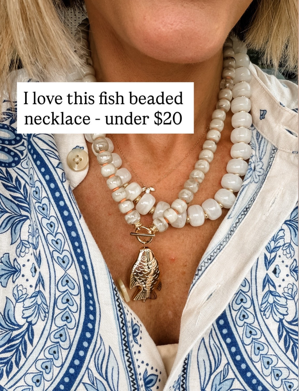 Such a cute statement necklace for summer 👏🏼

Loverly Grey, Target find, Target fashion, beaded necklace