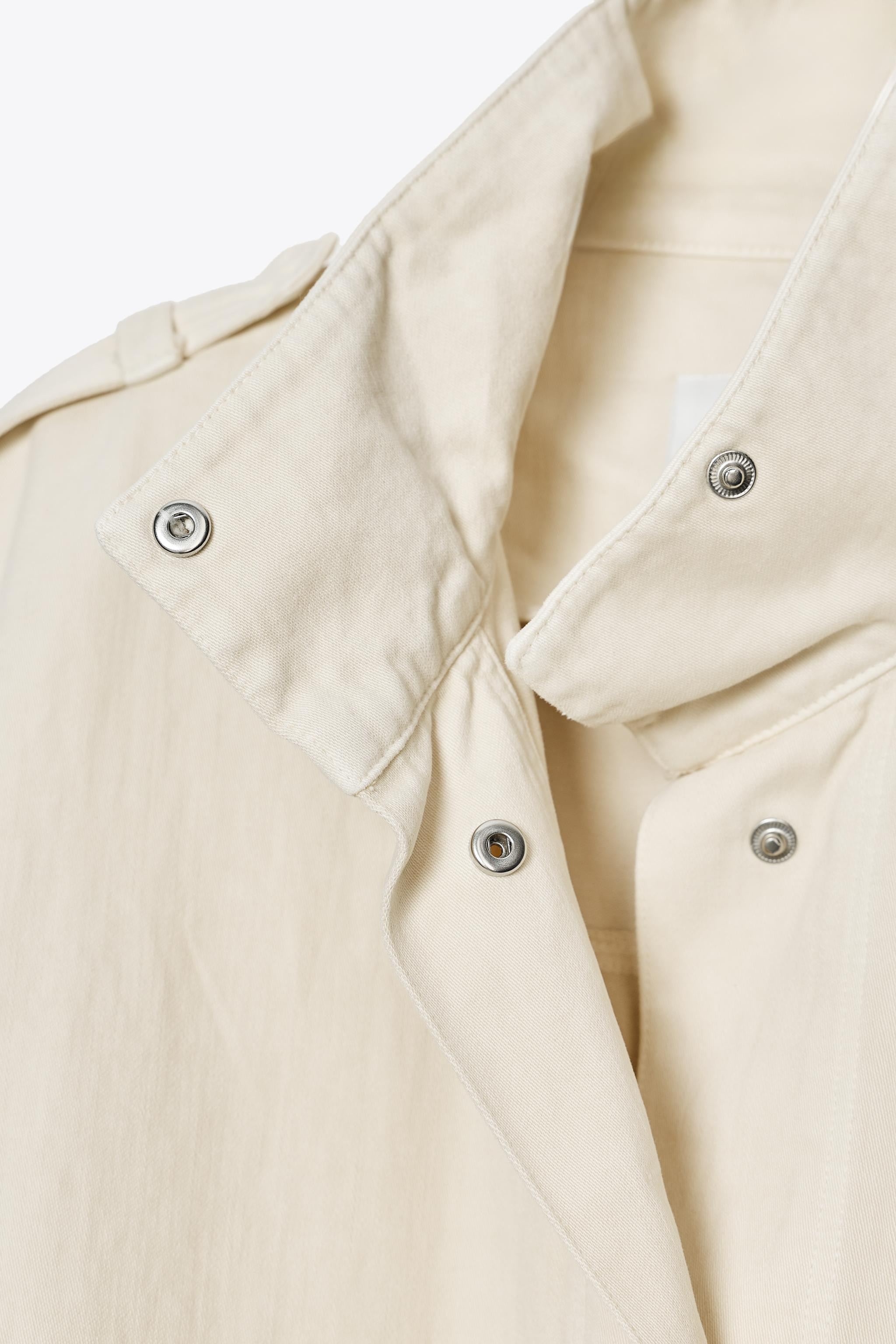 HIGH NECK JACKET WITH TABS | Zara UK