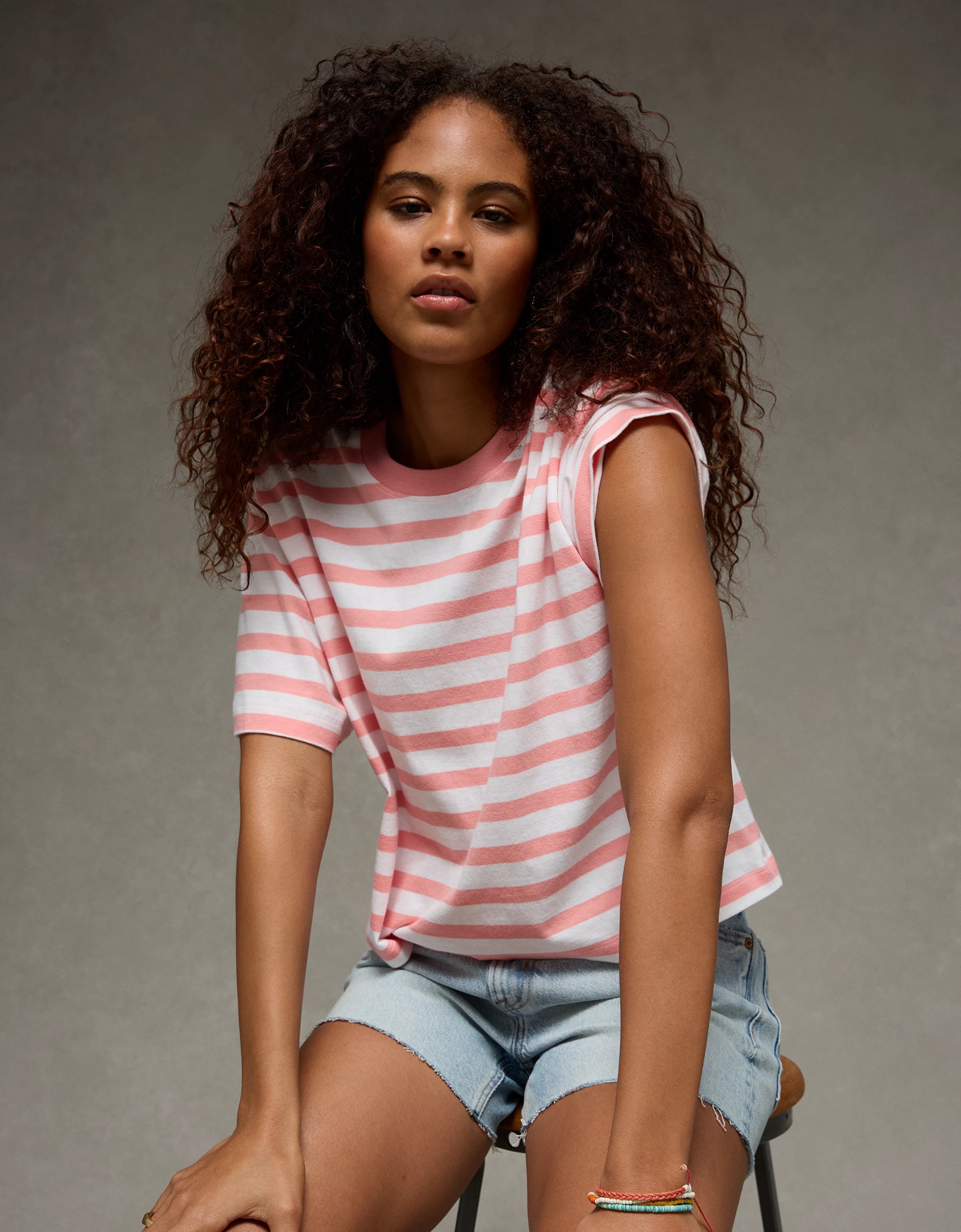 AE Boxy Striped T-Shirt | American Eagle Outfitters (US & CA)