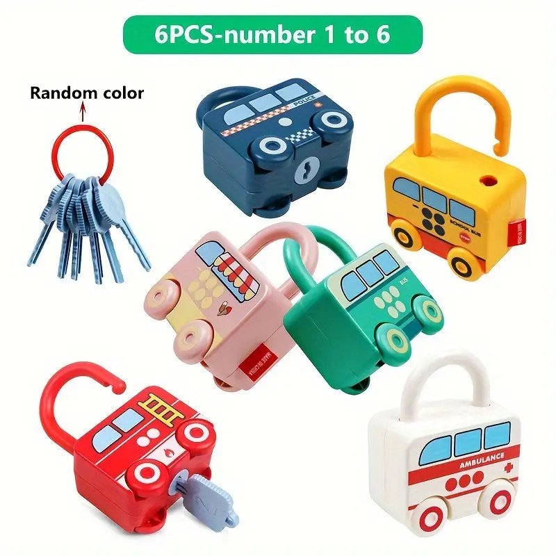 Preschool Learning Activities Lock Key Toys Montessori - Temu | Temu Affiliate Program