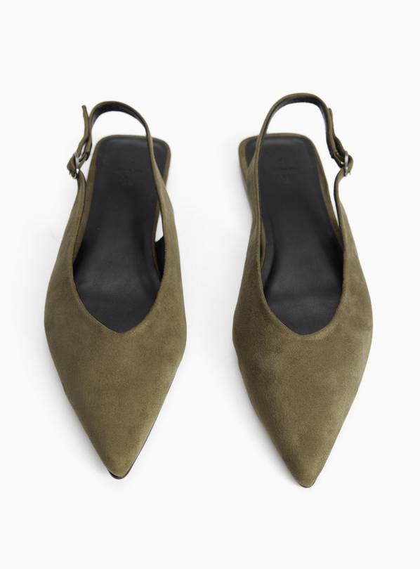 Buy Khaki Faux Suede Slingback Sandals 6 | Workwear | Tu | Tu Clothing