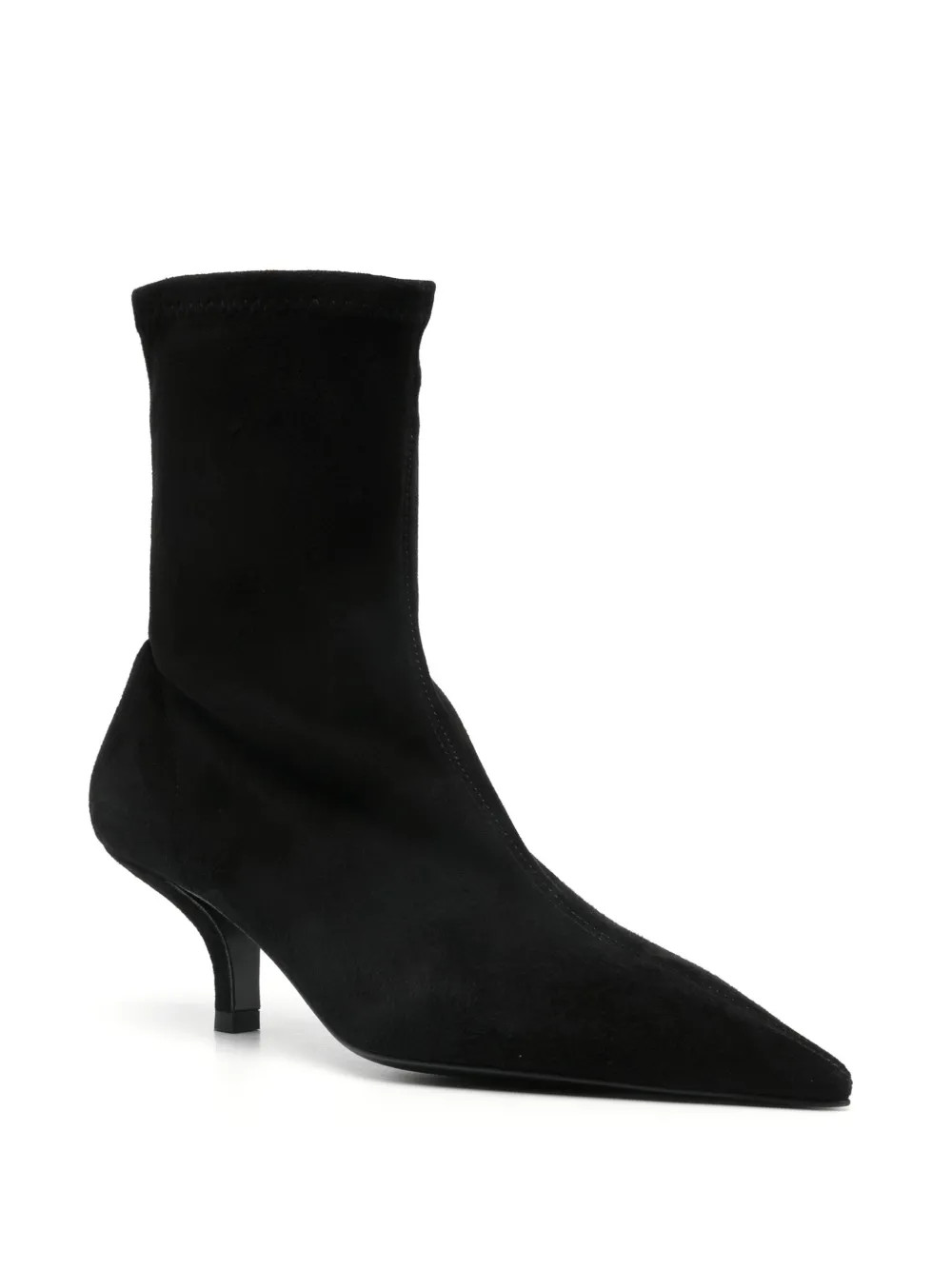 TOTEME 60mm The Suede Sock Boots | Black | FARFETCH | Farfetch Global