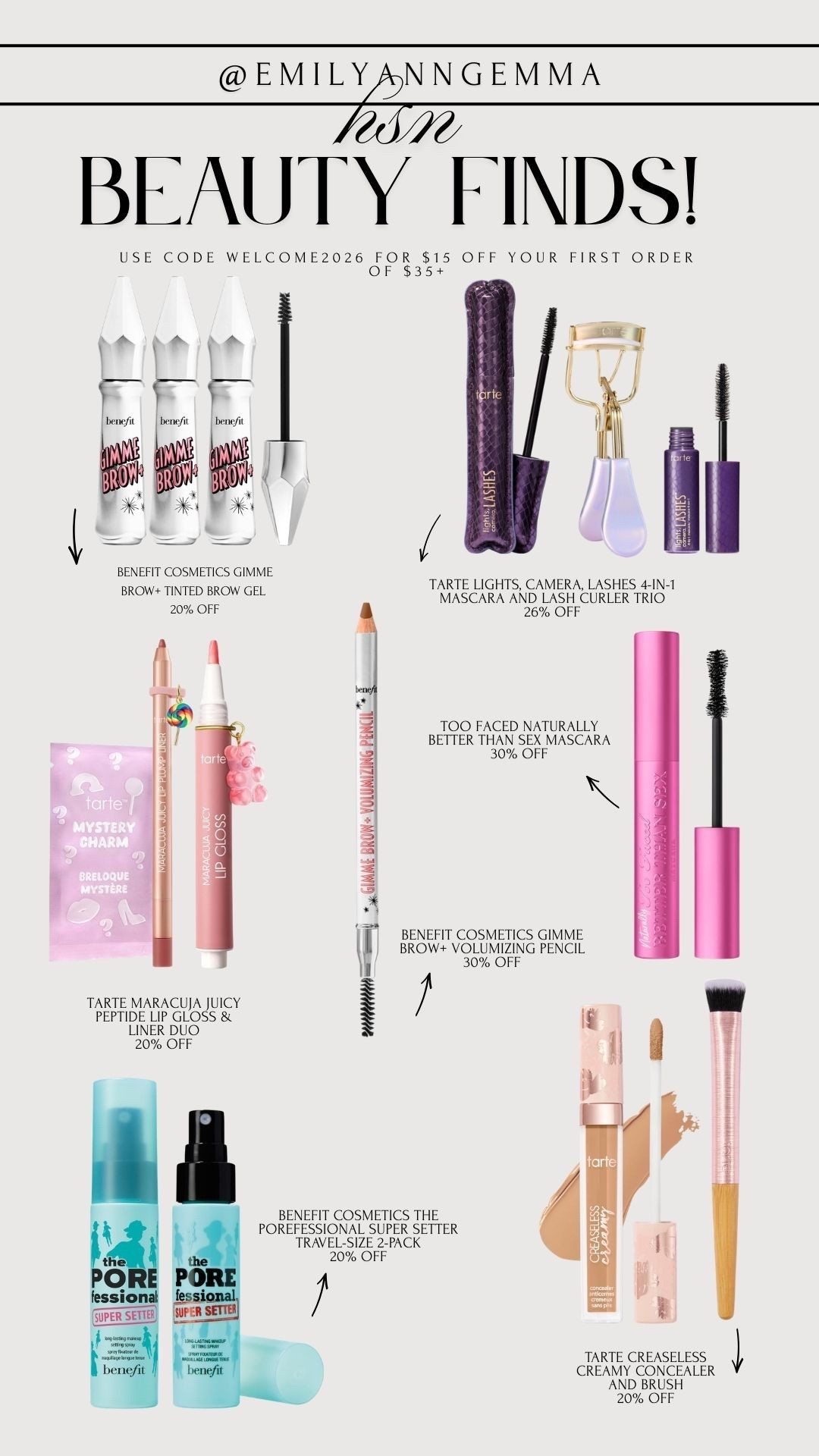 HSN Beauty Finds! The one stop shop for all beauty needs for a new year reset! Use code WELCOME2026 for $15 off your first order of $35+. 
@HSN #HSNInfluencer #ad #LoveHSN

#LTKBeauty #LTKgrwm #LTKSaleAlert