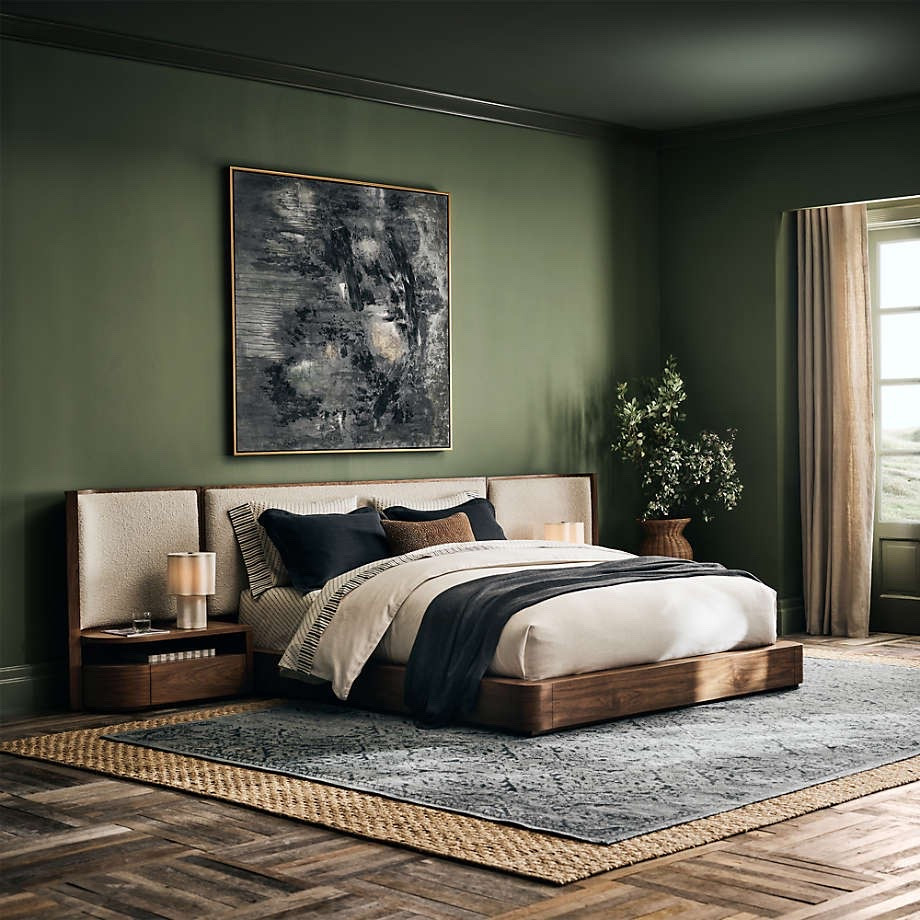 Milano Walnut Wood Upholstered King Bed with Nightstands

#LTKU #LTKSaleAlert #LTKHome