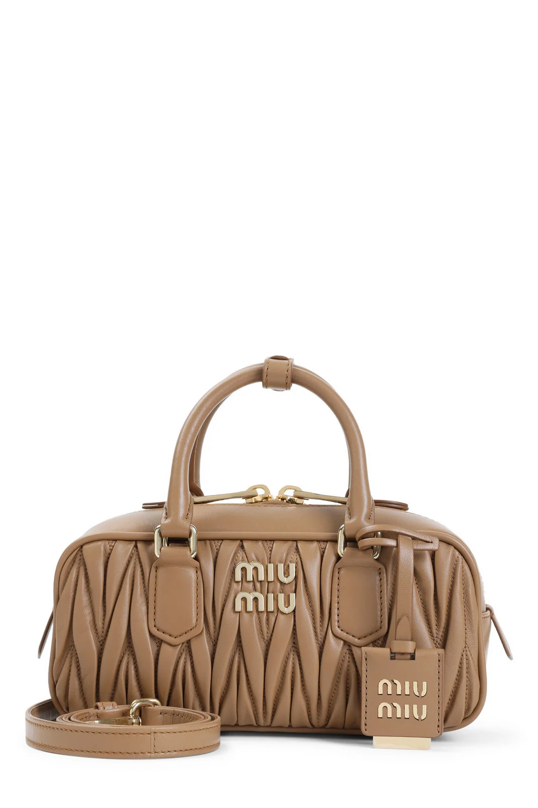 Miu Miu Matelassé Zipped Handbag | Cettire Global