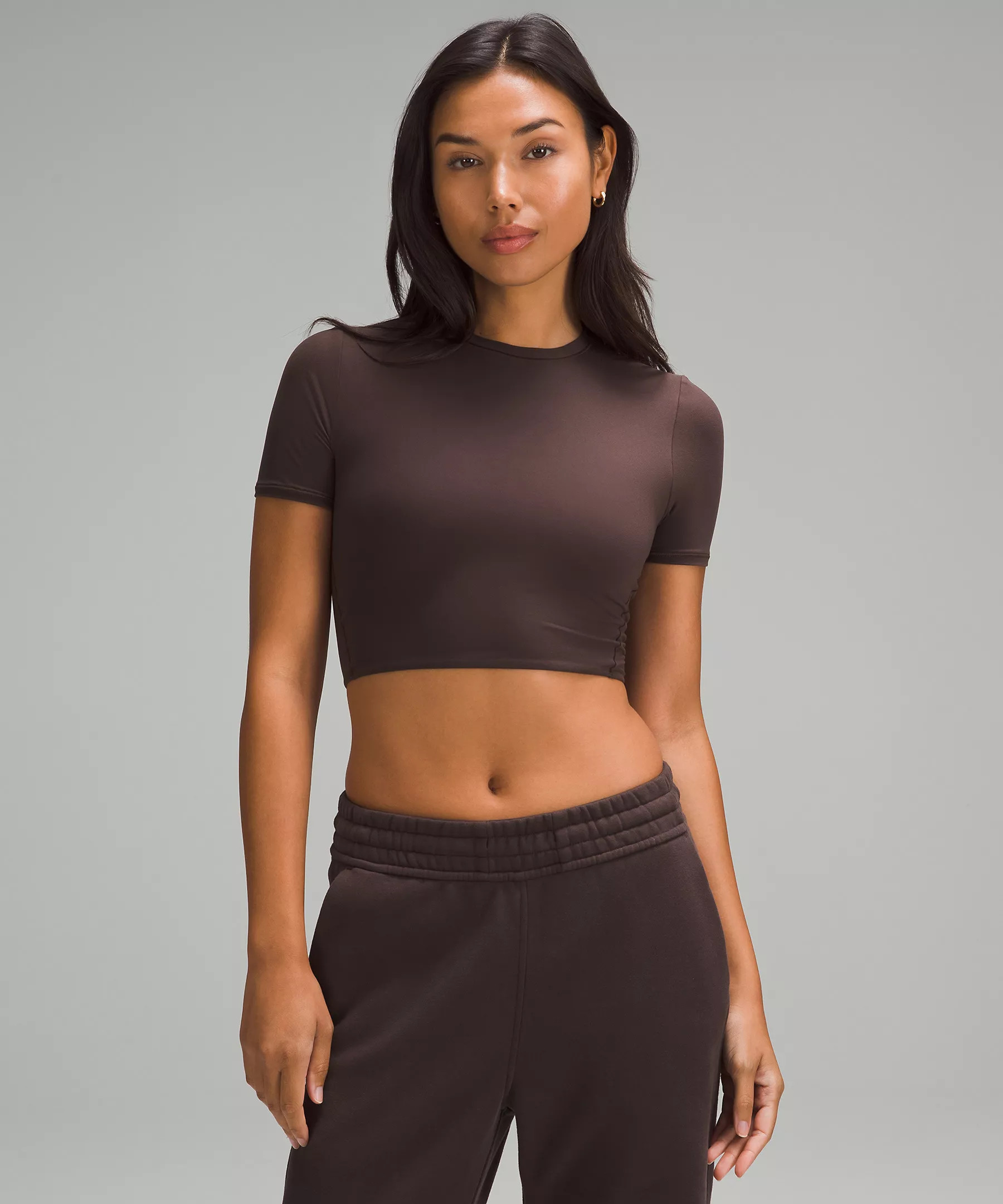 Wundermost Ultra-Soft Nulu Crewneck Cropped T-Shirt | Lululemon (US)