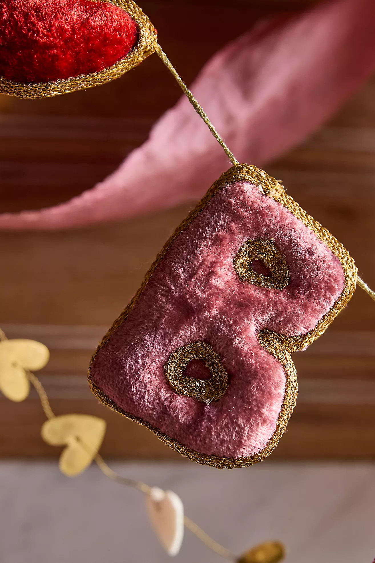 Be Mine Velvet Garland | Anthropologie (US)