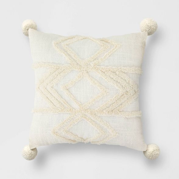 High Low Throw Pillow Cream - Opalhouse™ | Target