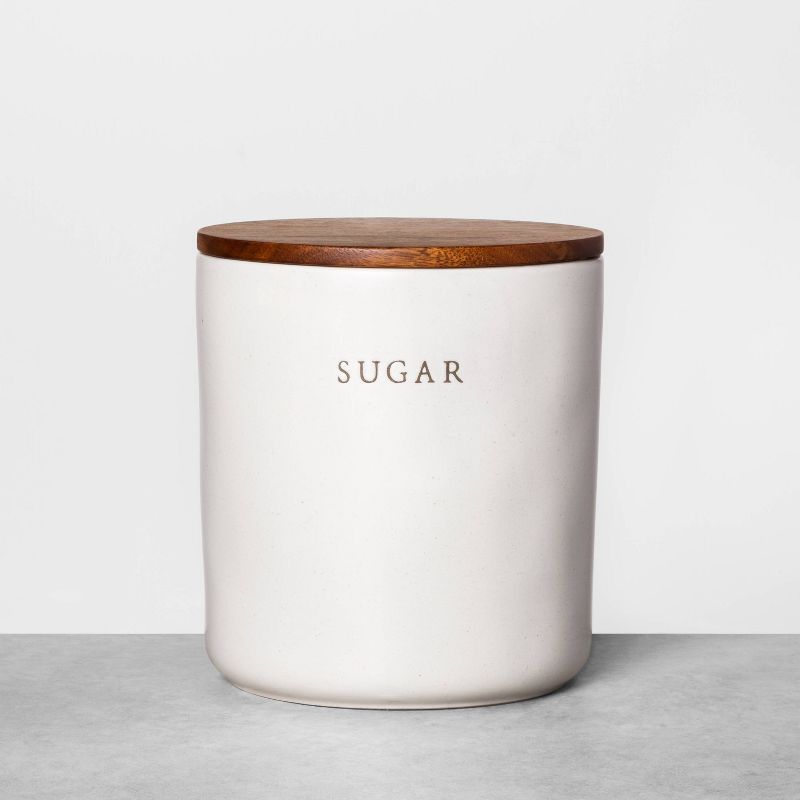 Stoneware Sugar Canister with Wood Lid - Hearth & Hand™ with Magnolia | Target