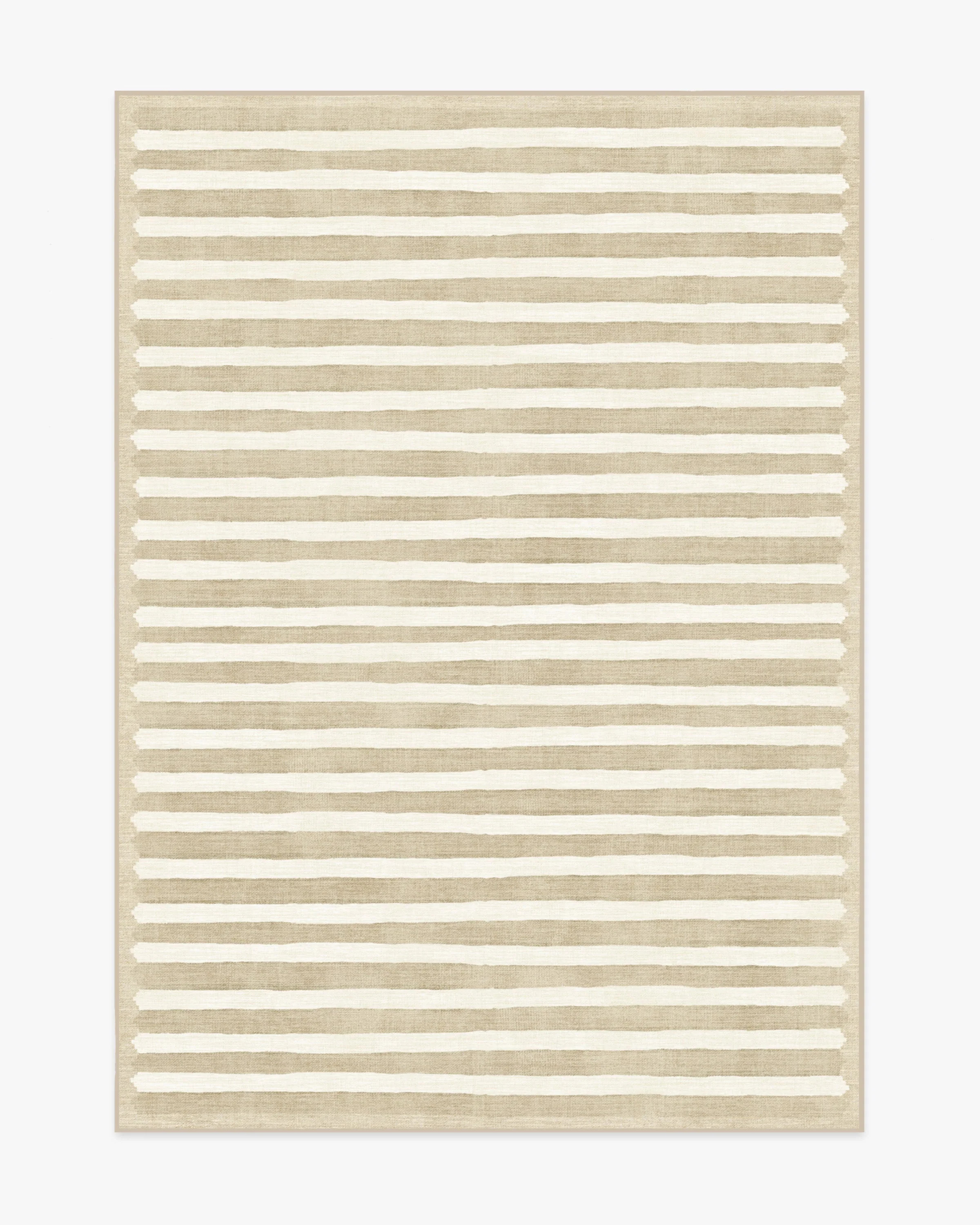 Elin Stripe Latte Cream Rug | Ruggable