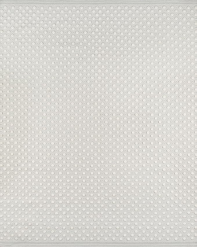 Erin Gates by Momeni Langdon Windsor Grey Hand Woven Wool Area Rug 5' X 8', | Amazon (US)