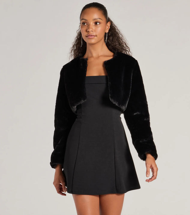 Essential Faux Fur Bolero Jacket | Windsor Stores