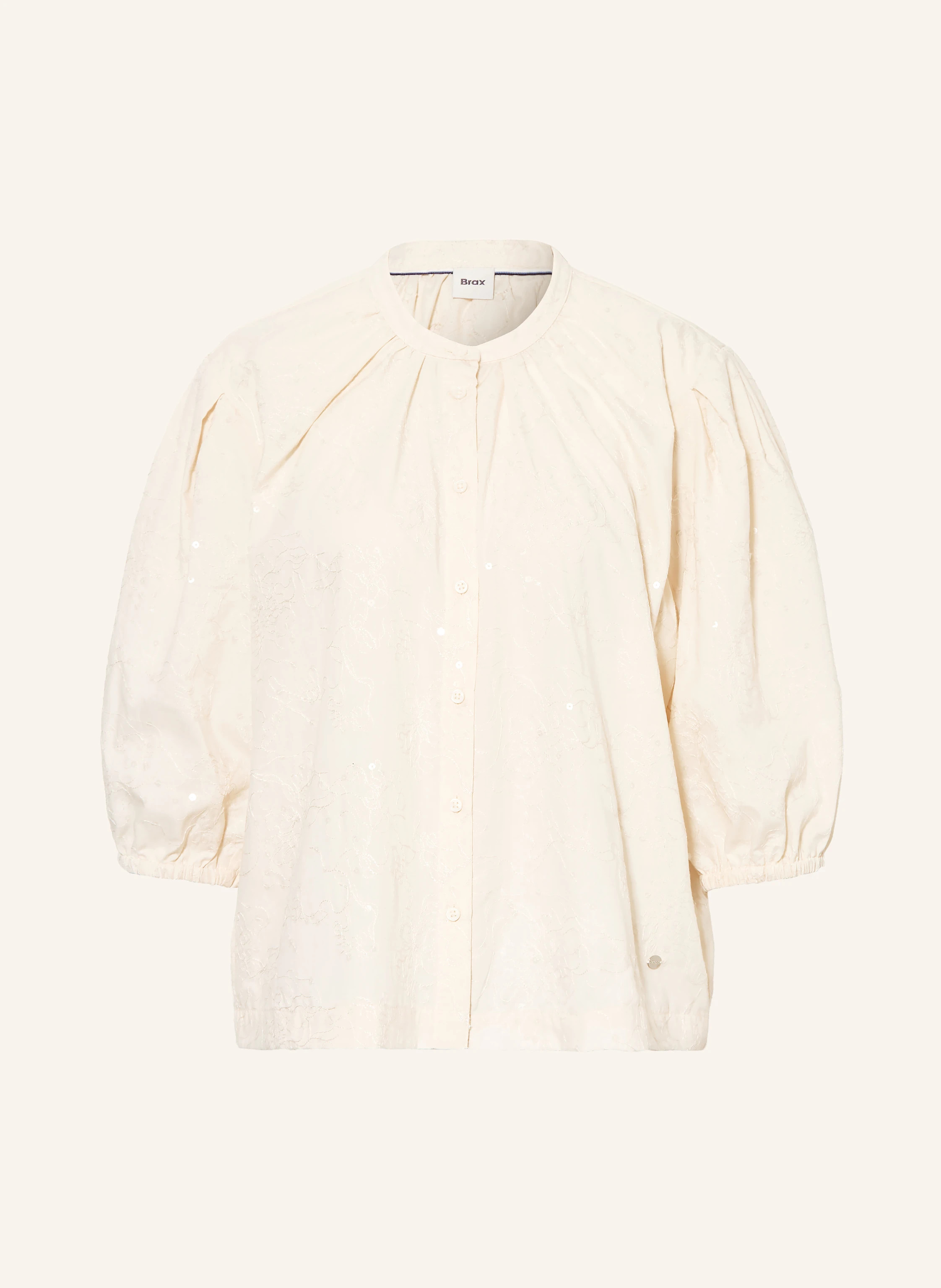 BRAX Bluse VIV mit Pailletten und 3/4-Arm in ecru | Breuninger (DACH)