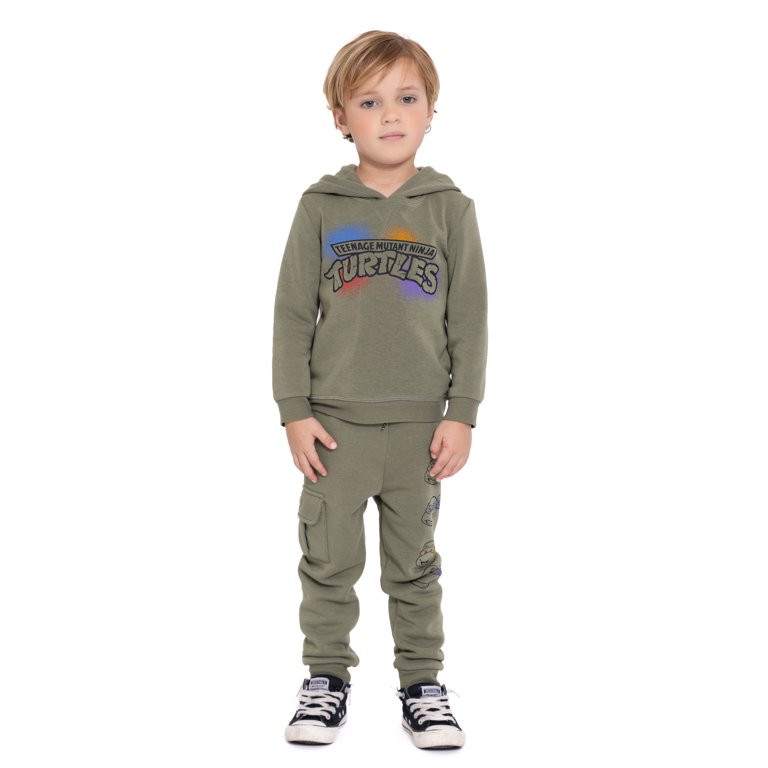 Teenage Mutant Ninja Turtles Toddler Boy Hoodie and Joggers Set, Sizes 12M-5T | Walmart (US)