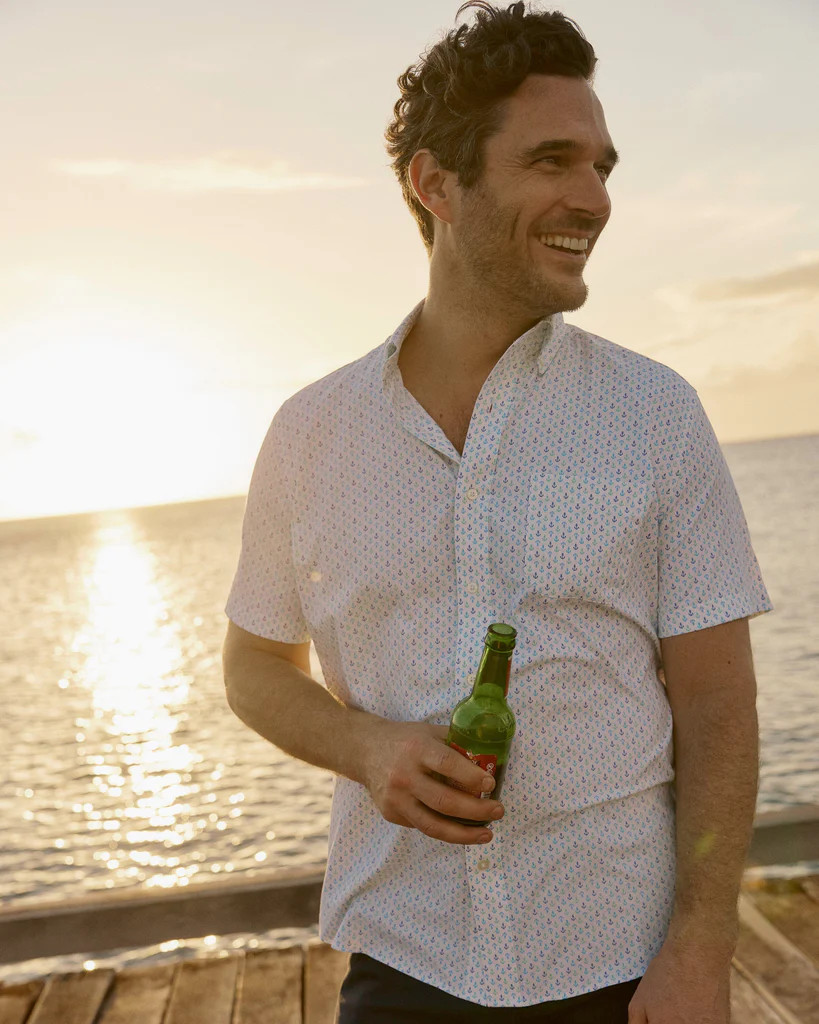 Anchors Away Intercoastal Short Sleeve Sport Shirt | Southern Tide