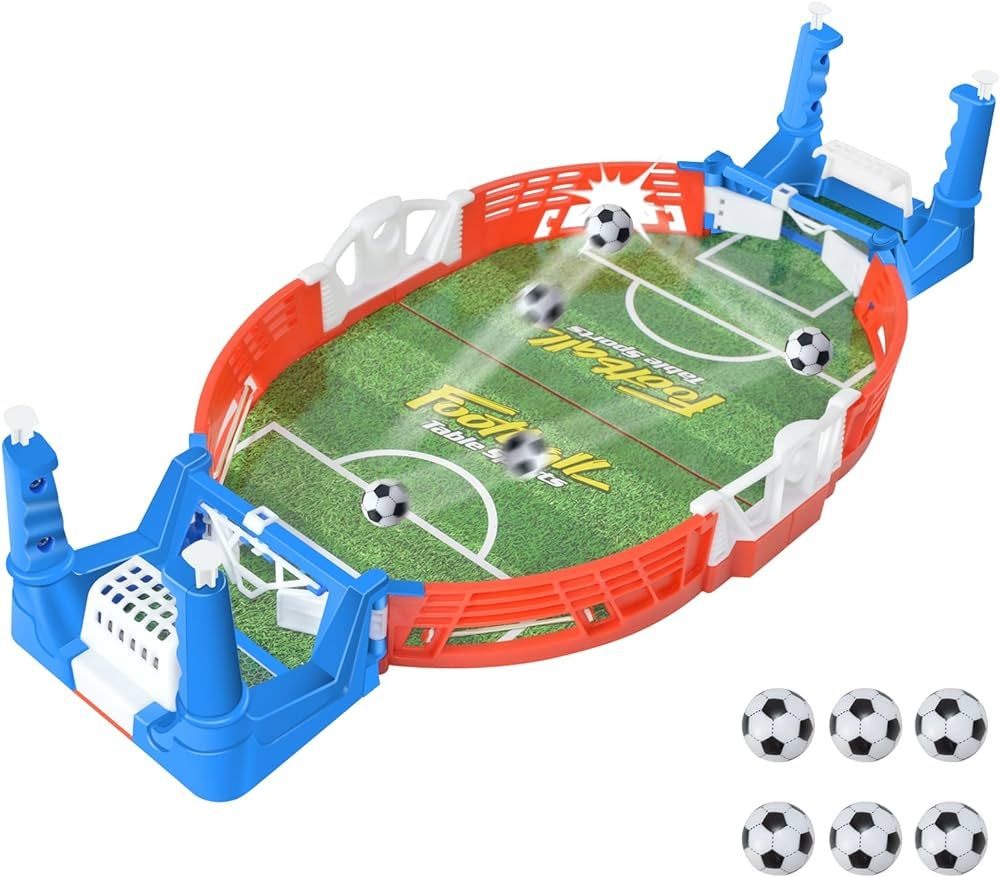 Mini Foosball Games, Tabletop Football Soccer Pinball for Indoor Game Room, Table Top Foosball De... | Amazon (US)