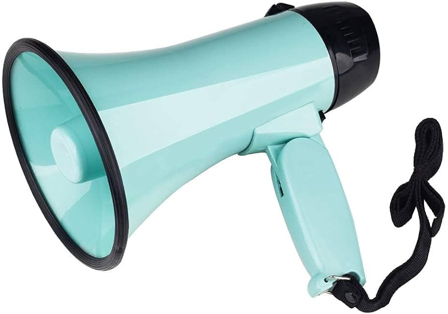 MyMealivos Portable Megaphone Bullhorn 20 Watt Power Megaphone Speaker Voice and Siren/Alarm Mode... | Amazon (US)