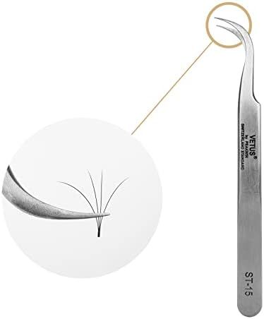 LASHVIEW Vetus Angled Pointed Perfect Craft Fine Angled Removal Stainless Steel Tip Curved Tweeze... | Amazon (US)