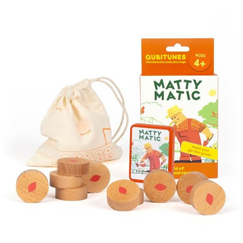 QUBITUNES Interactive Audio Play Stage Game |Matty Matic Game |Learn Math with Sound | Listen, Learn and Play | Ages 4+ Boys & Girls | Amazon (US)