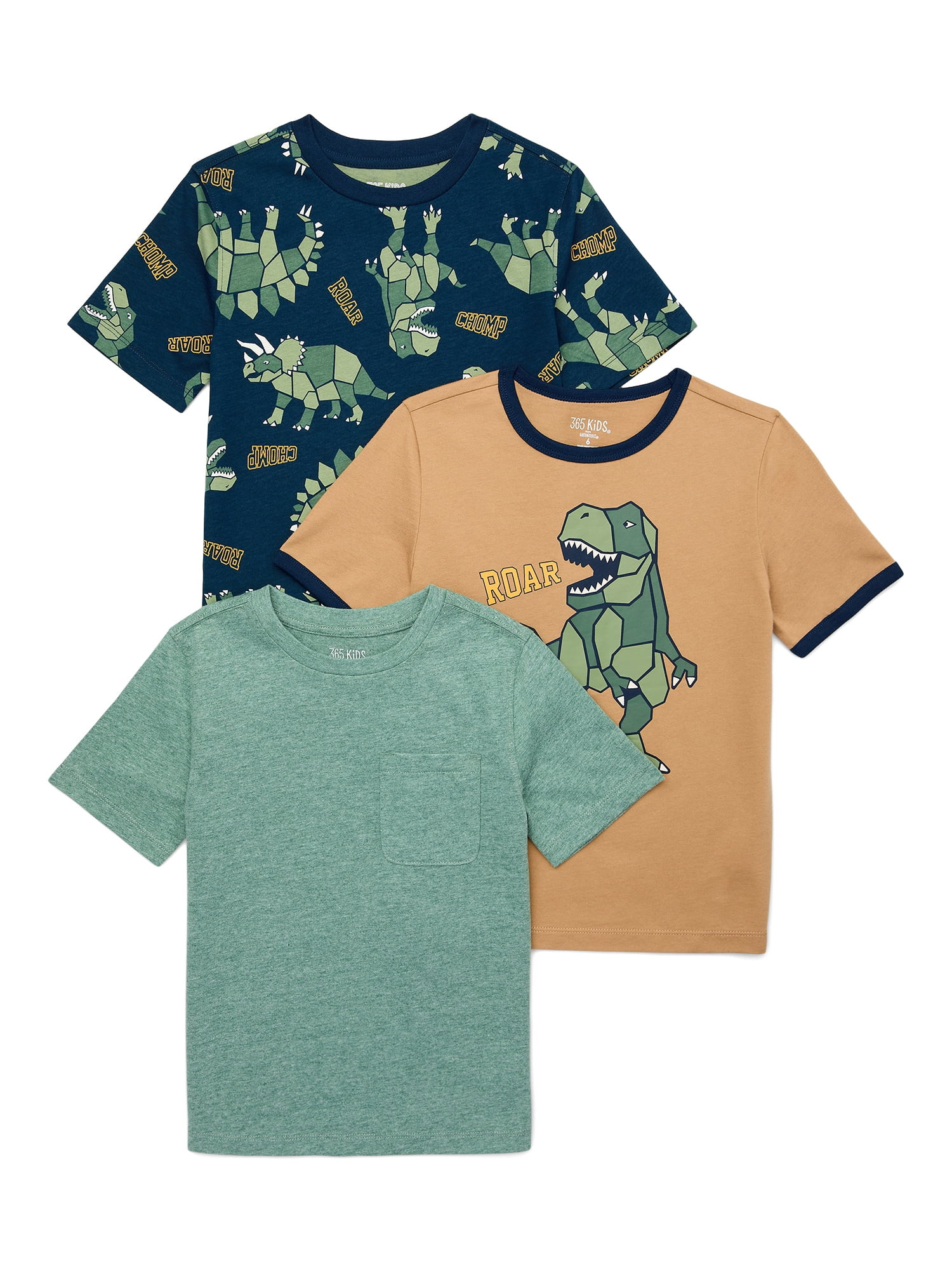 365 Kids by Garanimals Boys Graphic Tee, 3-Pack, Sizes 4-10 | Walmart (US)