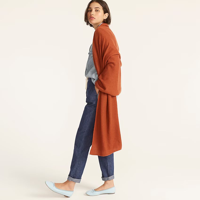 J.Crew: Oversized Cashmere Wrap For Women | J.Crew US