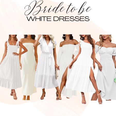 Bride to be: Affordable White Dresses

Bridal shower
Engagement party
Rehearsal dinner
White dress
Silk white dress
Linen white dress
Midi white dress
Long white dresss

#LTKfindsunder100 #LTKwedding #LTKparties