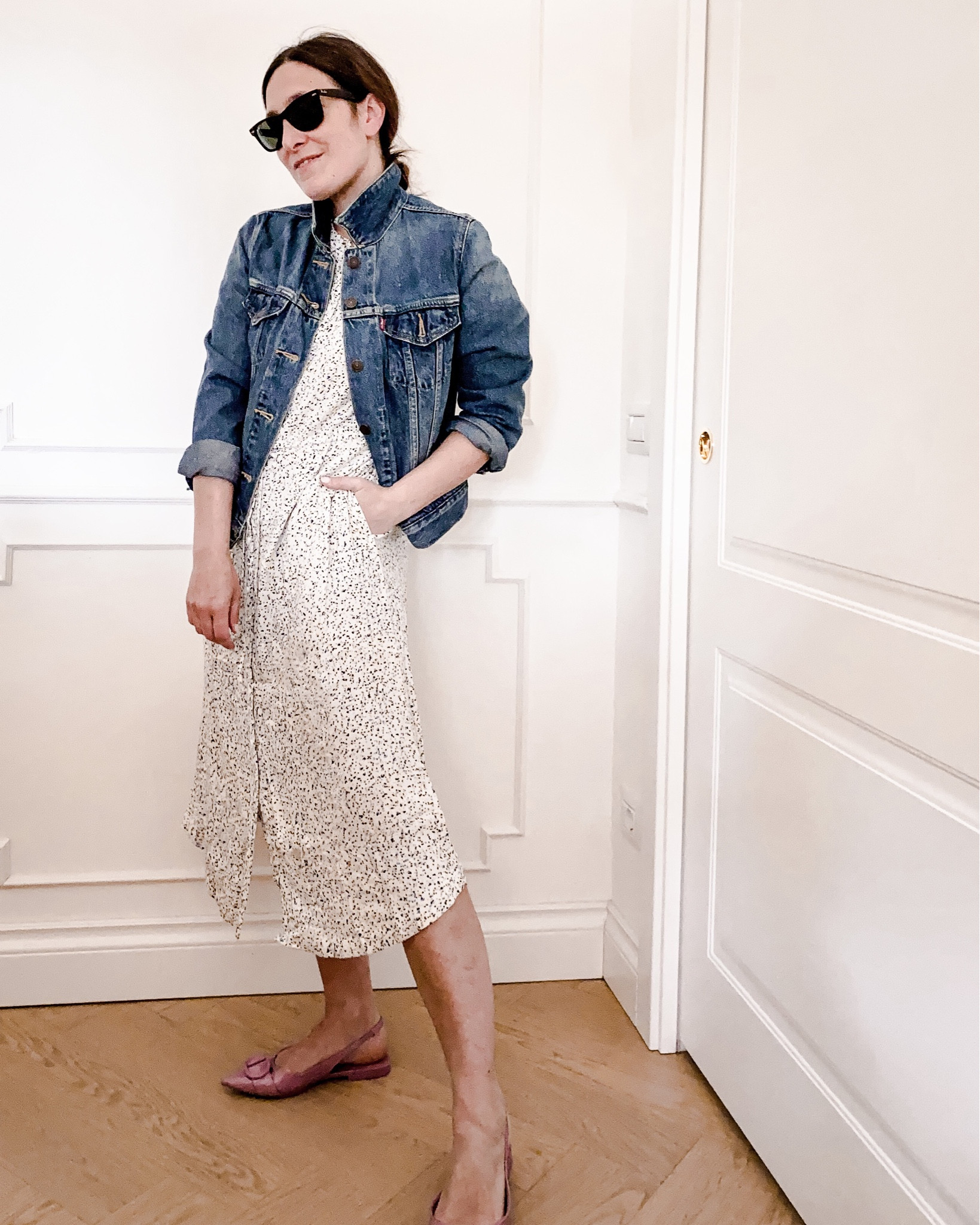 Spring ime shirt dress for a casual but chic day. With the perfect levi’s denim jacket  

#LTKFind #LTKeurope #LTKstyletip