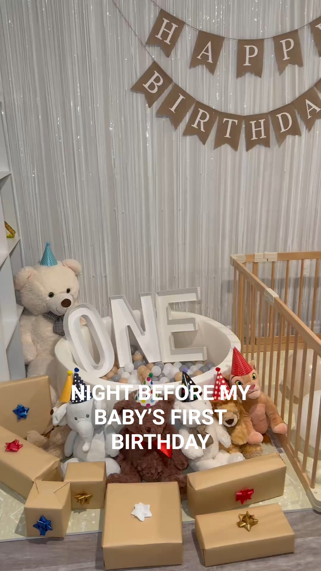 How is my baby already one🥹 #birthday #firstbirthday #birthdaysetup #12months #baby #toddler 

#LTKKids #LTKBaby #LTKFamily