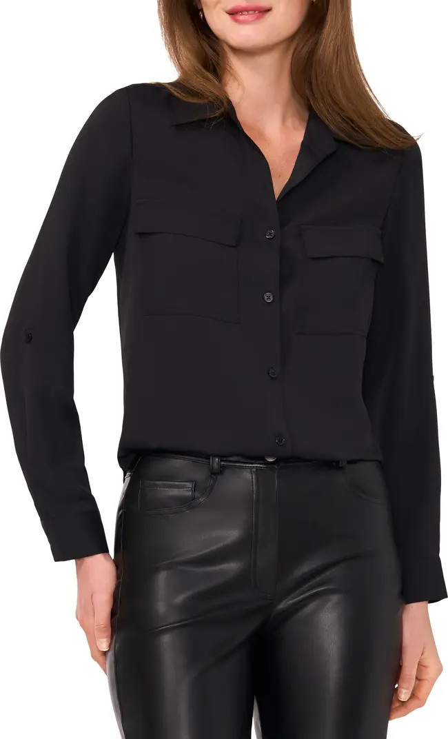 Halogen® Flap Pocket Button-Up Shirt | Nordstrom | Nordstrom