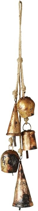 Midwest-CBK 14" Distressed Antique Style Gold Bell Cluster Wind Chime | Amazon (US)