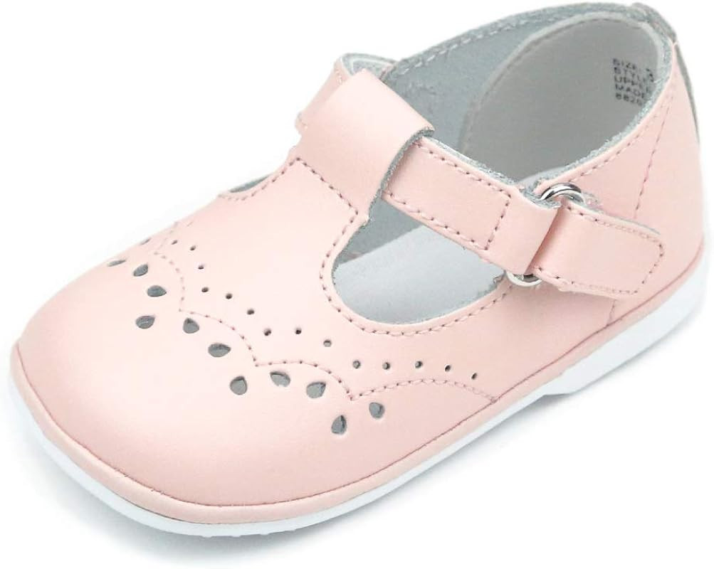 Birdie Leather T-Strap Stitched Mary Jane | Baby Shoes | Amazon (US)