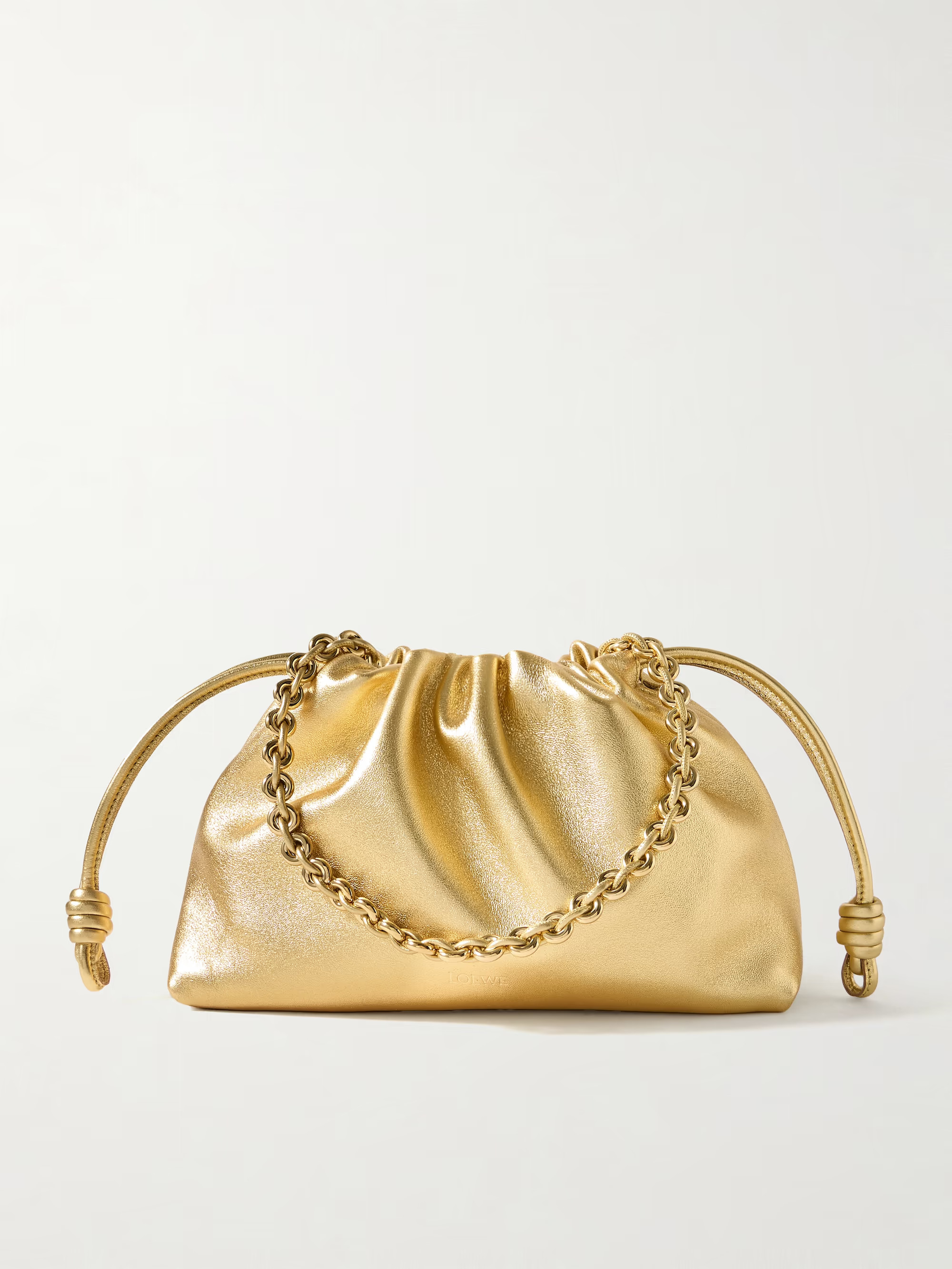 Flamenco metallic leather clutch | NET-A-PORTER (US)